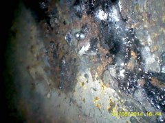 管道内窥镜检测管壁中的砂眼